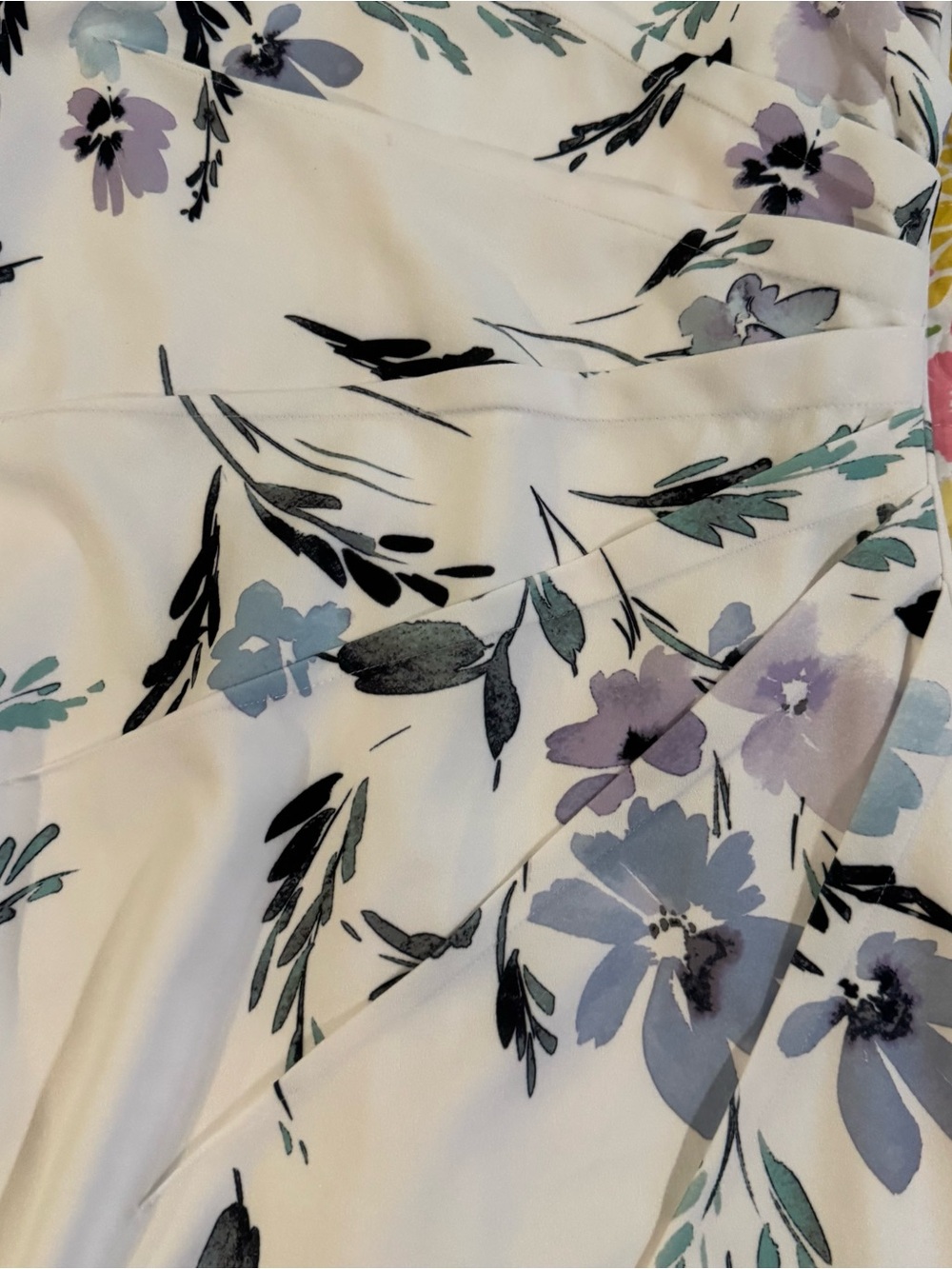 NWT size 4 Calvin Klein white floral dress - Picture 4 of 6